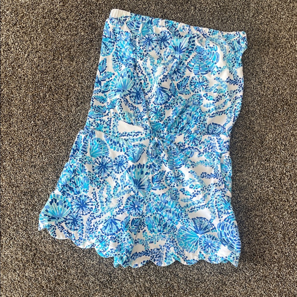 Strapless romper